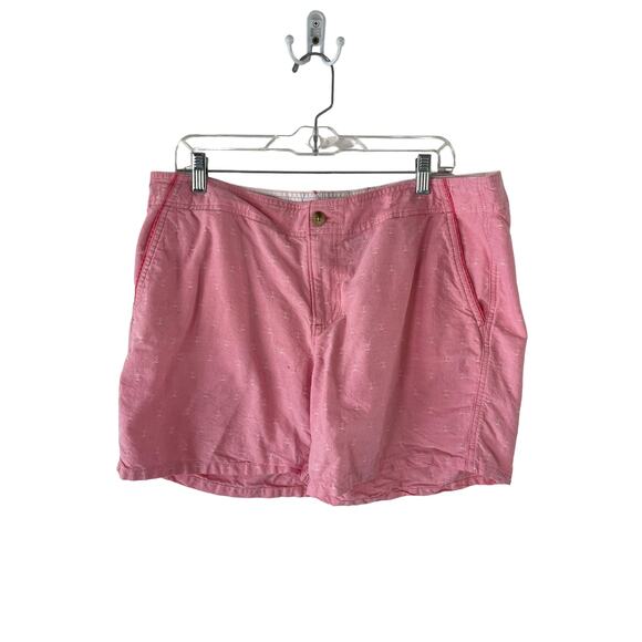 Columbia PFG Women's Plus Size 16 Pink Sailor Anchor‎ Shorts - Picture 1 of 8